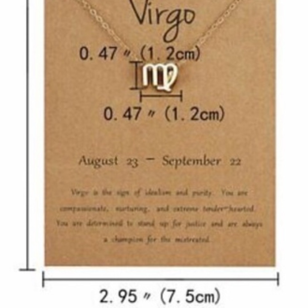 Zodiac sign necklace or anklets Virgo ♍️